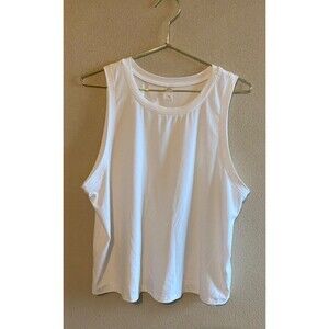 Beyond Yoga Women's Sz L Featherweight Rebalance White Tank Top Summer